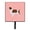 Pink, variant on Welsh Springer Spaniel Checkerboard Green Leash or Key Holder
