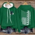 thumbnail image 2 of TRUBKH hoodies for women Fleece Sweatshirts womens long sleeve tops women sweatshirt graphic hoodie Summer Oversized Hoodies Casual Shirts Tops Lightweight Pullover With Pockets Green L, 2 of 6