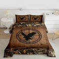 thumbnail image 2 of Homewish Wildlife Eagle Animal Full Size Comforter Sets for Men, Western Lake House Bedding Comforter Set, Rustic Farmhouse Branches Reversible Bedding Sets, Ultra Soft Bedroom Decor, 3 Pieces, 2 of 8