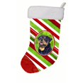 thumbnail image 1 of 11 W x 8 H in. Rottweiler Winter Snowflakes Christmas Stocking, 1 of 1