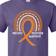 thumbnail image 4 of Inktastic Multiple Sclerosis Awareness Orange Ribbon Rainbow T-Shirt, 4 of 5