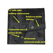 Xtarps UMN-MS70-B1424 14 x 24 ft. Premium 70 Percent Shade Cloth, Shade Sail & Sun Shade - Black