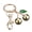 Golden, variant on Alloy Cherry Keychain for Backpacks, Fruit Shape Car Key Ring Holder, Decorative Handbag Charm Pendant for Women & Girls