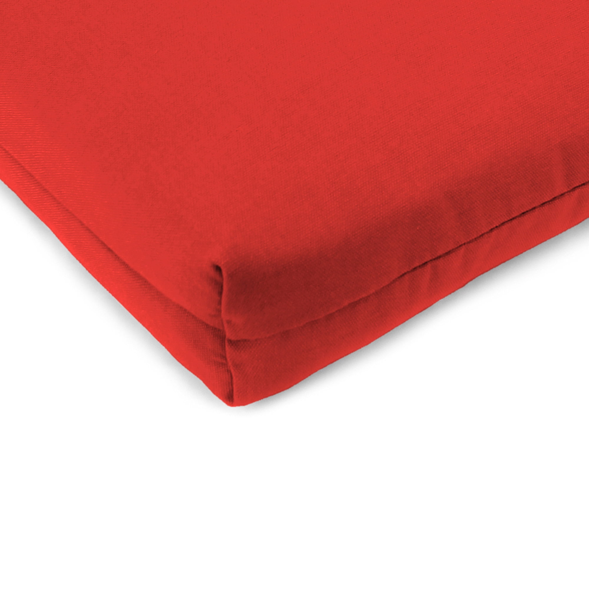 Jordan Manufacturing 20" x 20" Sangria Red Solid Rectangular Outdoor Chair Pad Seat Cushion with Ties (2 Pack)