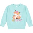 thumbnail image 2 of Inktastic Floral Fox Big Sister Toddler Sweatshirt, 2 of 4