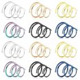 thumbnail image 1 of Double Anneau de Nez Tendance : 15 Pcs Cerceau de Septum en Acier Inoxydable Bijoux de Perçage Corporel, 1 of 9