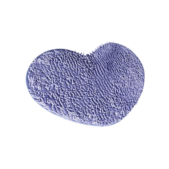 Heart-Shaped Bath Rugs, Extra Soft and Absorbent Bath Rugs, Non-Slip Bath Mats, Machine Washable, Bath Mats for Bathroom Floor and Tub (Blue)