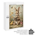 thumbnail image 6 of Cute Rabbit Reading The Holy Bible 1000 Piece Jigsaw Puzzle for Adults,Rabbit Puzzle - Unique Shape Animal Wood Puzzle, Fun Challenging Wooden Jigsaw Puzzles Gifts, 6 of 8
