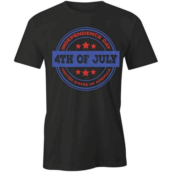 4th Of July T-Shirt | Patriotic American Black Tee Gift