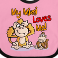 thumbnail image 4 of Inktastic My Mimi Loves Me Monkey Boys or Girls Baby Bib, 4 of 4