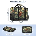 thumbnail image 3 of Large Hand-Held Storage Bag Kitchen Reusable Grocery Bags， Travel Tote Bags， Waterproof Tote，Laundry Bag，Beach Bag， Pool Bag Holly and Mistletoe Patterns, 3 of 8