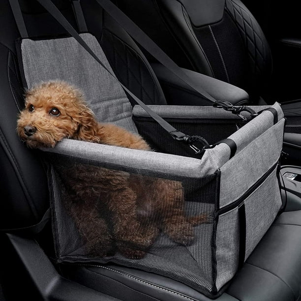 KCSD Siège auto pour chien avec ceinture de sécurité, siège auto portable  pour chat, siège rehausseur pour animal de compagnie pour petit, moyen,  chat, chiot, chaton jusqu'à 16 kg 