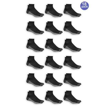 80 Black Value Pack - Men's Ankle Socks Extra Value 18-Pack