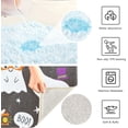 thumbnail image 7 of SKYSONIC Bathroom Rug Mats Halloween Cute Pattern Print, Fluffy Plush Absorbent Bath Rugs Carpet with Non Slip Bottom for Bathroom Floor Toilet Tub and Shower, 7 of 7