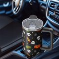 thumbnail image 5 of Halloween Gift 30oz Travel Coffee Tumbler with Handle and Straw Lid – Pumpkin Insulated Mug for Hot Cold Drinks, 5 of 5