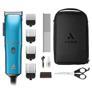 Andis Easy Clip Corded Pet Clipper, Adjustable Blade, Quiet Motor, Blue