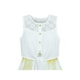 thumbnail image 4 of Girls Dress Chiffon Yellow High-Low Tie Waist Party 7 Years, 4 of 6
