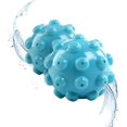 thumbnail image 1 of Jinsinto 2 Pcs Boules de Séchage Réutilisables Bleues Anti-Enroulement, 1 of 5