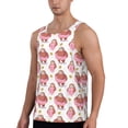 thumbnail image 2 of Wukai Sloth with Donuts1 Print Men’s Workout Tank Top Sleeveless Muscle T shirt Gym Running Fitness Tank Top-3X-Large, 2 of 7