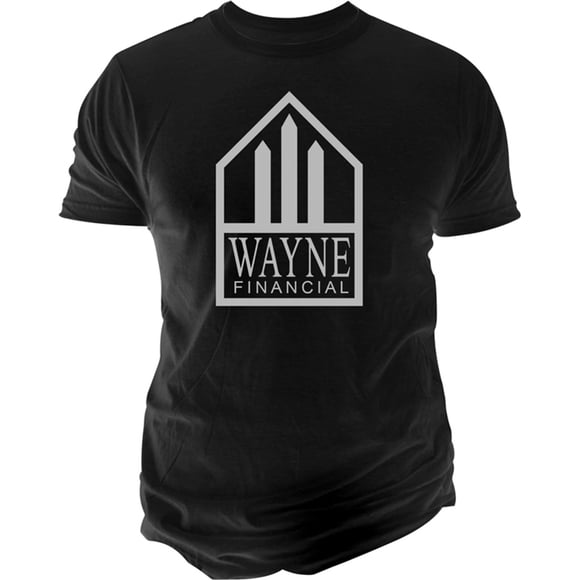 Camiseta gráfica Changes Wayne Financial Hombre Negro Pequeña