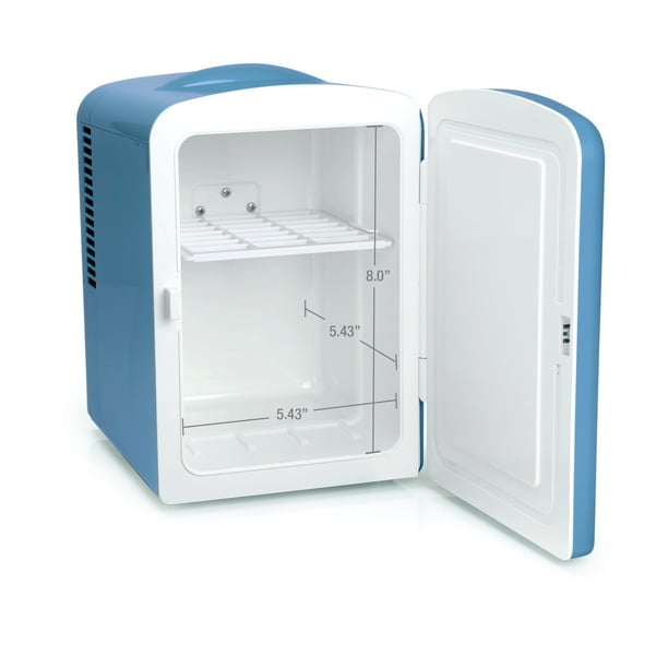 Mini Fridge: 6 Can Teal - Walmart Business Supplies