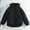 Black, variant on Women's Winter Jacket with Hood Waist and Overcoat Solid Outer Long Sleeve Coats White XL