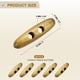 thumbnail image 2 of 50 Piezas de Botones de Madera, Botones de Madera en Forma de Aceituna de 50 mm/2 Pulgadas con Doble Agujero para Costura DIY de Abrigo, Café Claro, 2 of 7