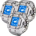 thumbnail image 1 of Anillo Reloj Hombre VentDepot MXVYN-003 3 Piezas Plateado, 1 of 4