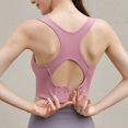 thumbnail image 2 of Yoga Bra Womens Light Support Seamless Sports Bra Wireless Yoga Bra Top, 2 of 9
