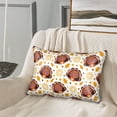 thumbnail image 6 of KLL Fall Turkey Pattern Silk Pillowcase for Hair and Skin Standard Size 20"X 30" Soft Breathable Pillow Covers for Sleeping, 6 of 7