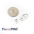 thumbnail image 5 of FramePac - Perchas triangulares pequeñas con tornillos [100 piezas] - (también conocido como hardware para colgar cuadros, ganchos para colgar cuadros, ganchos para colgar cuadros), 5 of 5