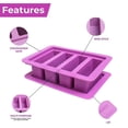 thumbnail image 3 of Butter Mold Silicone Kitchen Butter Maker Tray Non-stick Chocolate Cream Mould with Lid  Green, 3 of 9