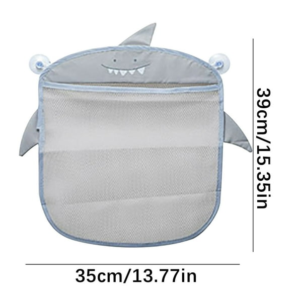 PPLoney Bathtub Toy Storage Mesh Bag with Suction Cup - Drainage Organizer for Easy Toy Access and Cleanup, Keeps Bathroom Tidy and Dry