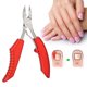 thumbnail image 4 of Alicates Lima Raspador para pies Tijeras para cutículas para uñas de los pies para la salud del pie para exfoliar la belleza del pie para las mujeres(red), 4 of 5