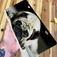 thumbnail image 5 of Yehwow Pug Puppy Watching Rest On The Floor Metal Car Plate Decorative Aluminum License Plate Tag Sign, 5 of 5