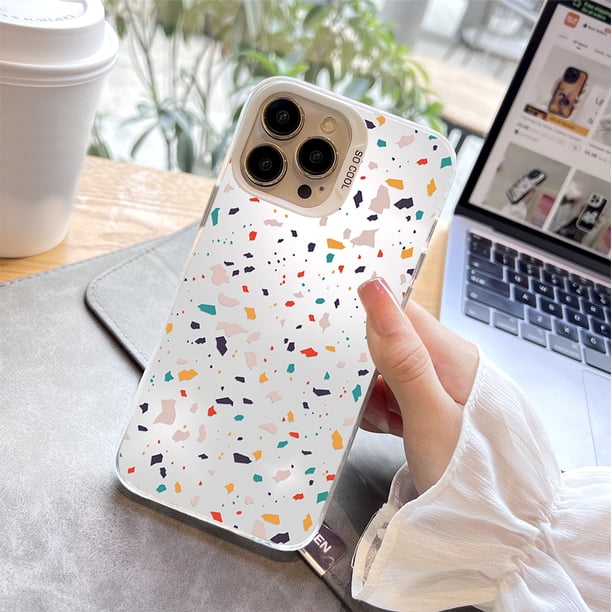 Funda metálica de doble capa con diseño de obra de arte peculiar para iPhone 15 Pro Max 14 13 12 Pro 11 - Ultimate Shield