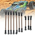 thumbnail image 3 of FLAMEEN RC Car Link Rod, 10pcs Wheelbase Link Rod, For 324mm TRX4 Wheelbase Romote Control Vehicles Romote Control Car RC Crawler Car, 3 of 8