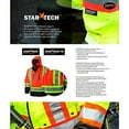 thumbnail image 5 of Pioneer Zip-Up Snap Break Away Safety Vest  - Color:  Hi-Vis Orange  - Size: M, 5 of 5