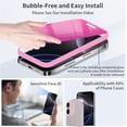 thumbnail image 4 of TEMOGU-for iPhone 16 Plus Privacy Screen Protector 6.7 inch Gradient Colorful 16Plus Tempered Glass 28° Anti-Spy Private Anti Blue Light Full Coverage Anti-Scratch HD Easy Installation Frame 2, 4 of 4
