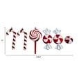thumbnail image 2 of Nearly Natural 7" Holiday Assorted Polystyrene Christmas Candy Cane Deluxe Shatterproof Ornament, 6 Count, 2 of 5