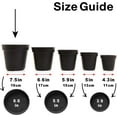 thumbnail image 6 of Mintra Home Garden Pots (19cm Diameter - 7.5in) - 4 Pack, 6 of 6