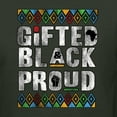 thumbnail image 5 of Wild Bobby Gifted Black and Proud Black Pride Men's Graphic T-Shirt, Forest Green, XX-Large, 5 of 5