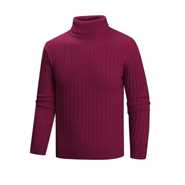 pstuiky camisa de manga larga para hombre, Suéter informal de cuello alto y elasticidad para hombre, capa base de punto, manga larga salir tops xxxl
