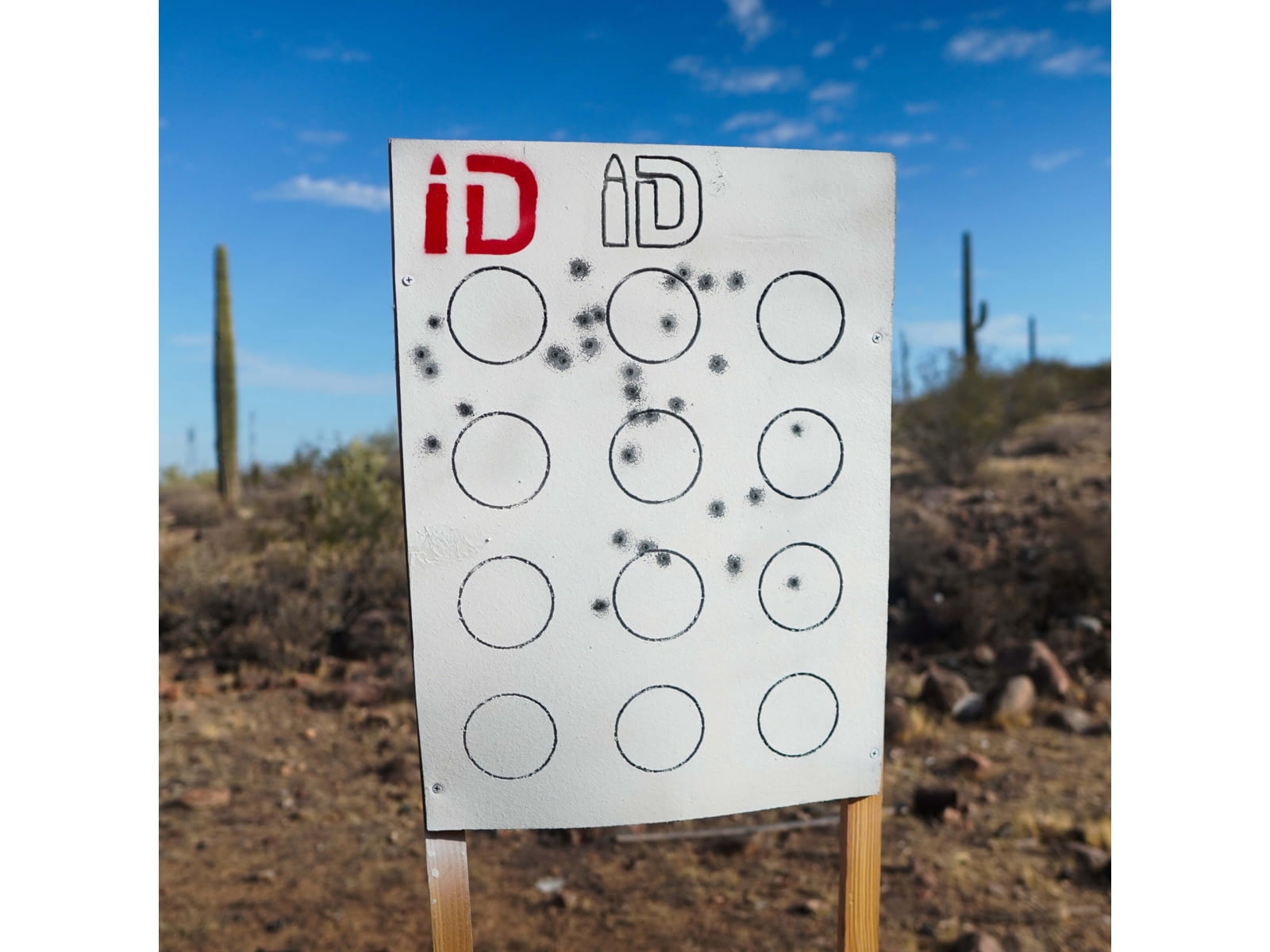 Infinite Defense Circle Drill Target, White