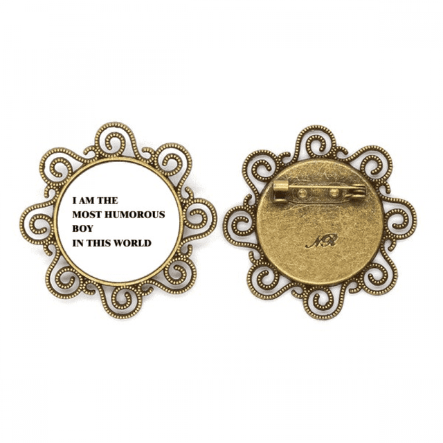 Yo soy el buen humor Boy Broche de flores, regalo de joyería para mujeres y niñas Unbranded M