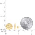 thumbnail image 2 of 10kt Real Yellow Gold Unisex Round Nugget Stud Earrings, 2 of 2