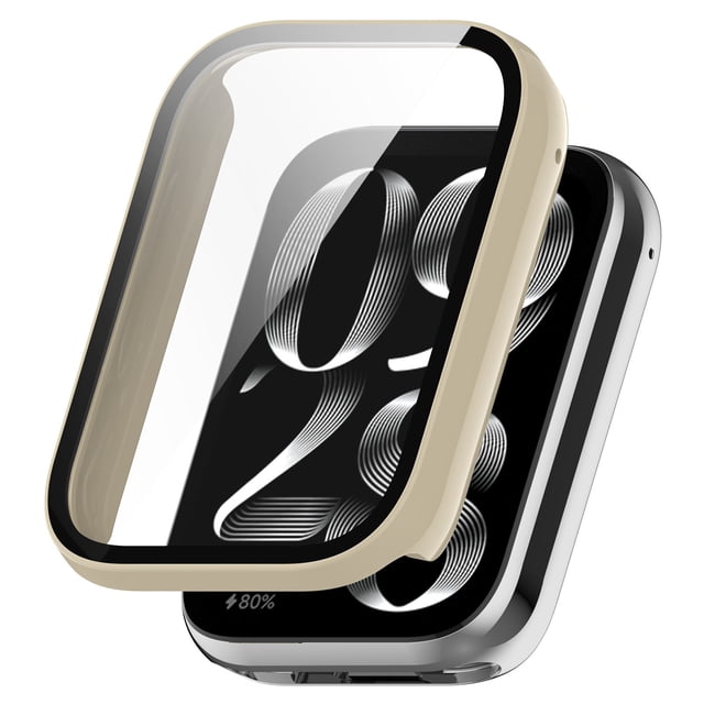 Integrated PC + Tempered Glass Protective Compatible for Smartwatch Easy Installation