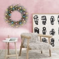 thumbnail image 3 of 20 Inch Spring Easter Eggs Wreath with Lamb Ears Leaves for Front Door, Wreath with Berries for Indoor and Outdoor, Easter Egg Wreath for Home Decor, 3 of 4