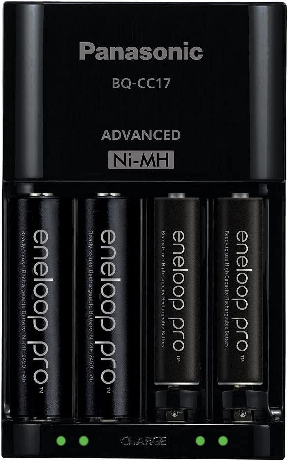 Panasonic eneloop pro Advanced Battery Charger Pack with 4 AAA Rechargeable Batteries