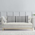 thumbnail image 3 of White and Black Stripe Body Pillow Cover Black and White Striped Throw Pillow Covers Modern Long Pillow Case Protector with Zipper Decorative Soft Rectangle Bed Pillowcases for Bedroom,Couch 20"x54", 3 of 6